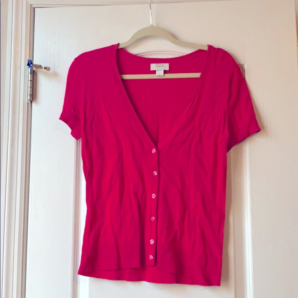 Short sleeve cardigan